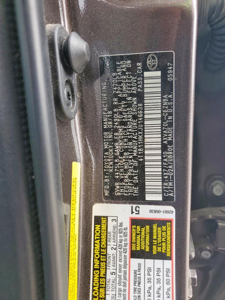 2018 TOYOTA CAMRY