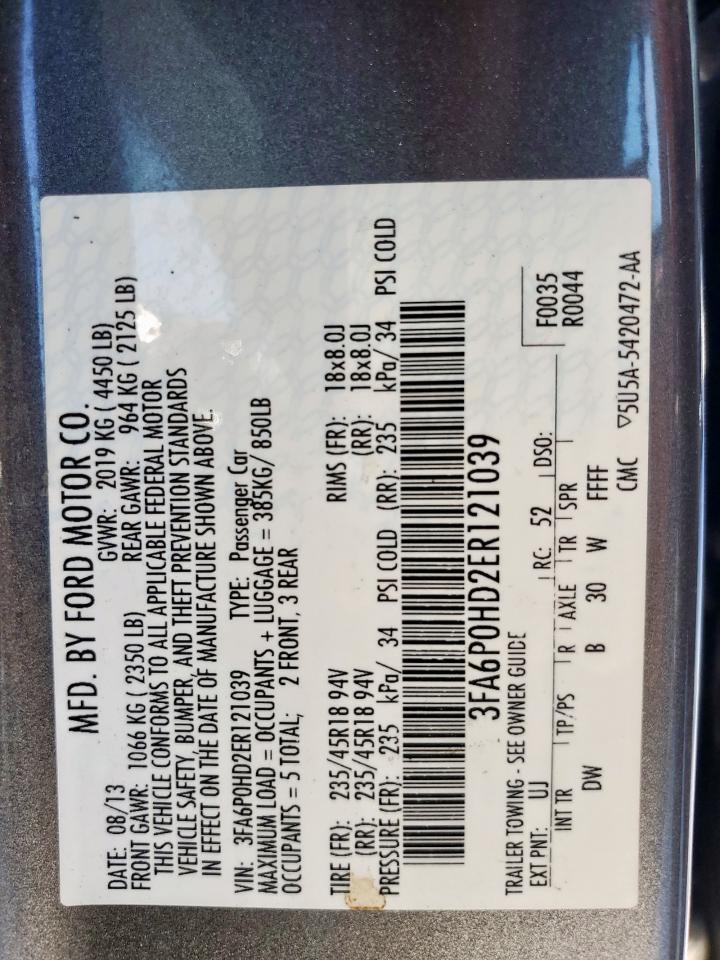 2014 FORD FUSION