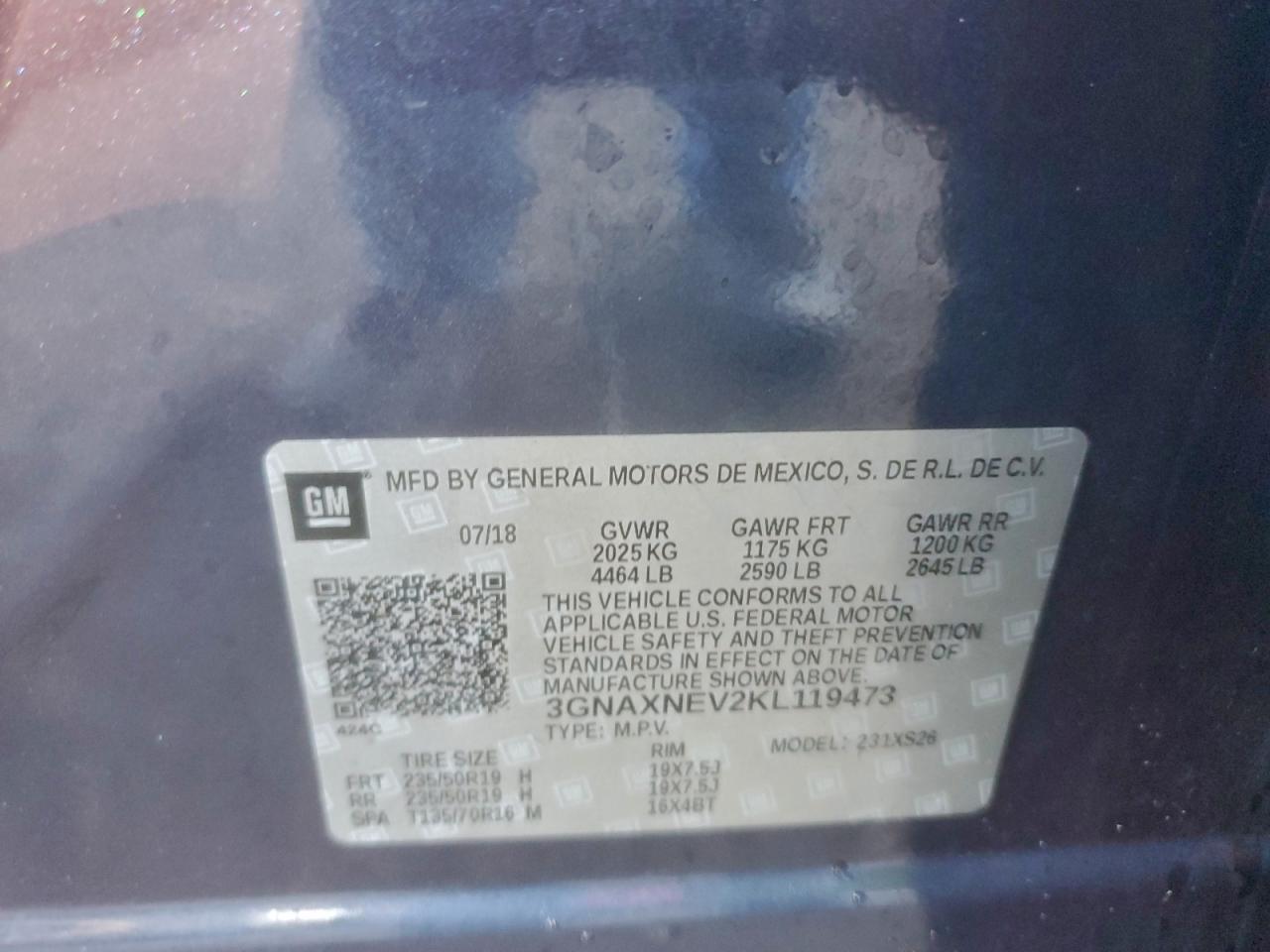 2019 CHEVROLET EQUINOX
