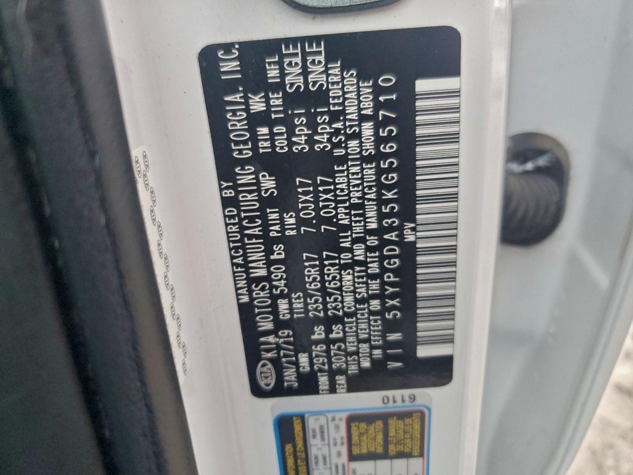 2019 KIA SORENTO