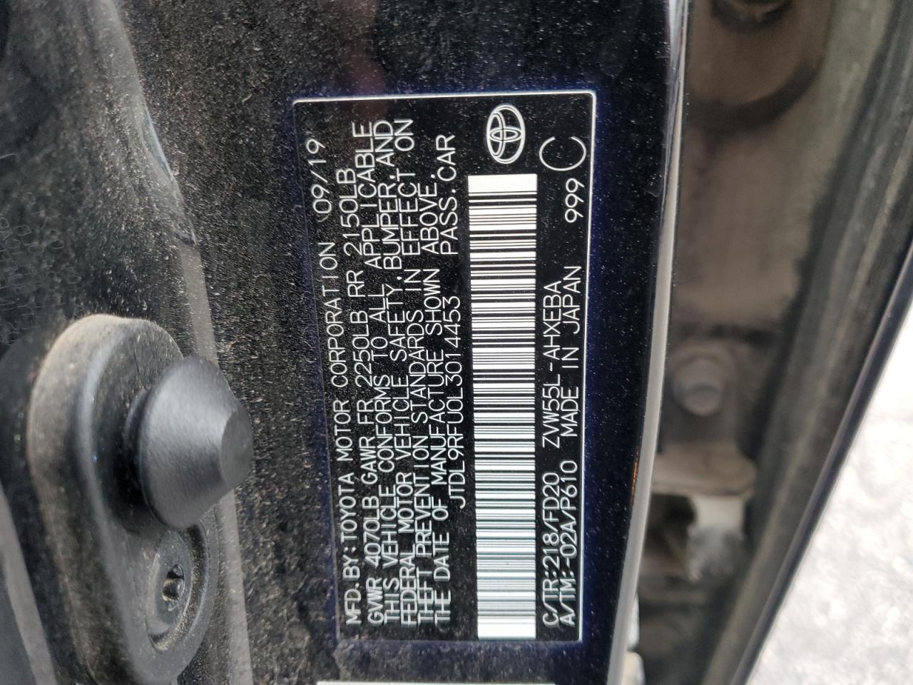 2020 TOYOTA PRIUS