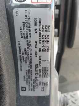 2012 CHEVROLET COLORADO