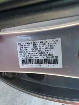 2013 HONDA ACCORD
