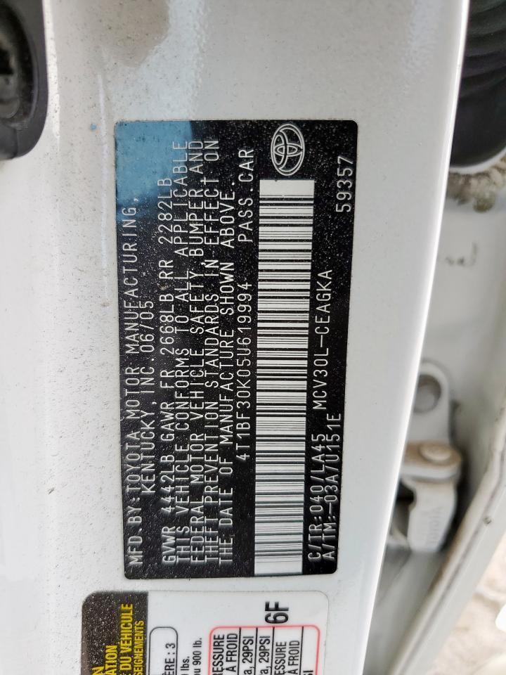 2005 TOYOTA CAMRY