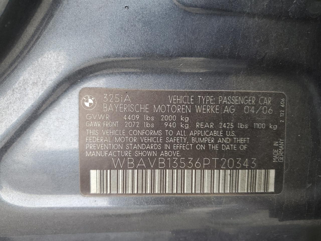 2006 BMW 3 SERIES