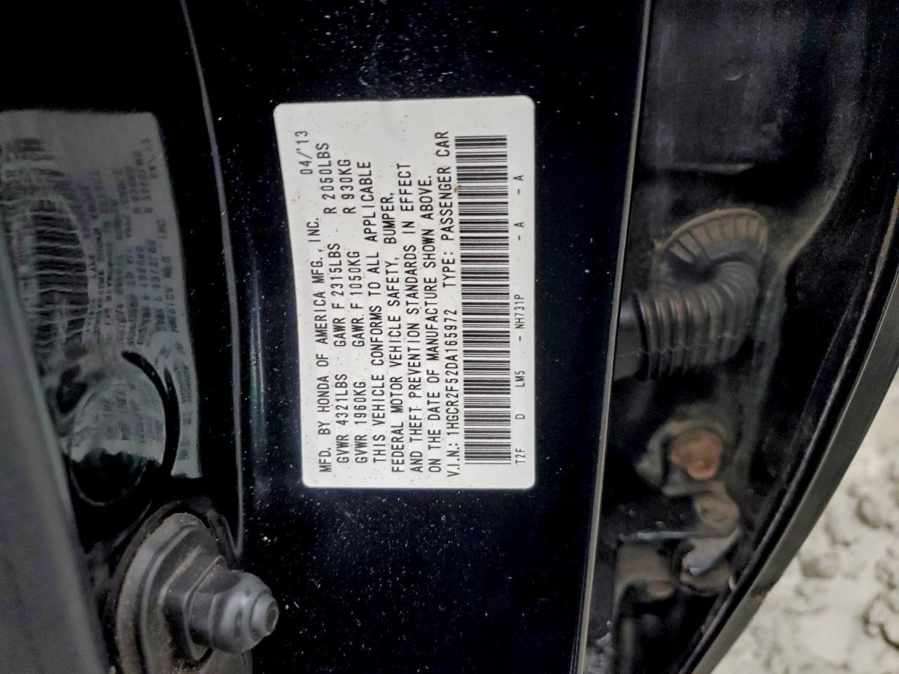 2013 HONDA ACCORD