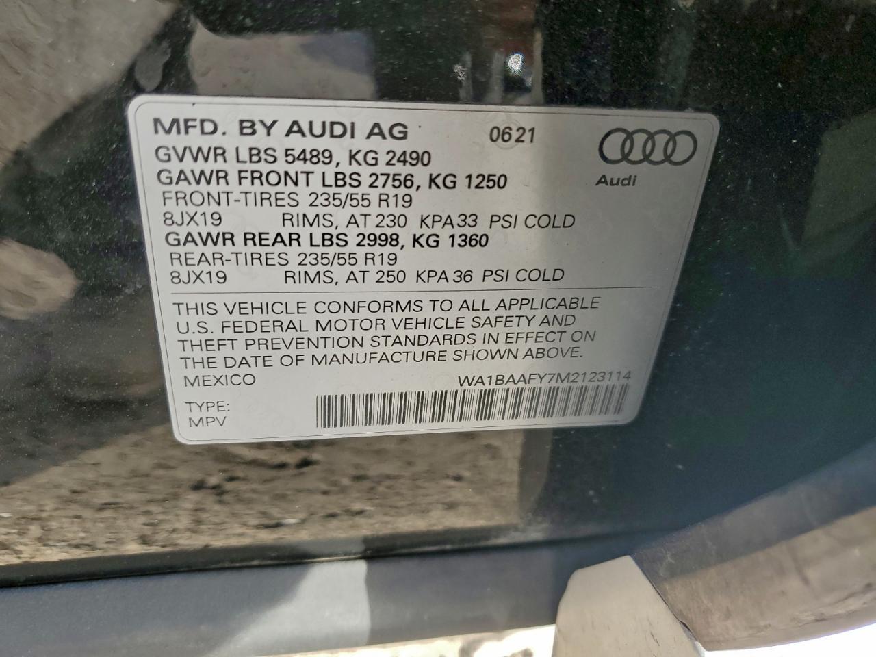2021 AUDI Q5