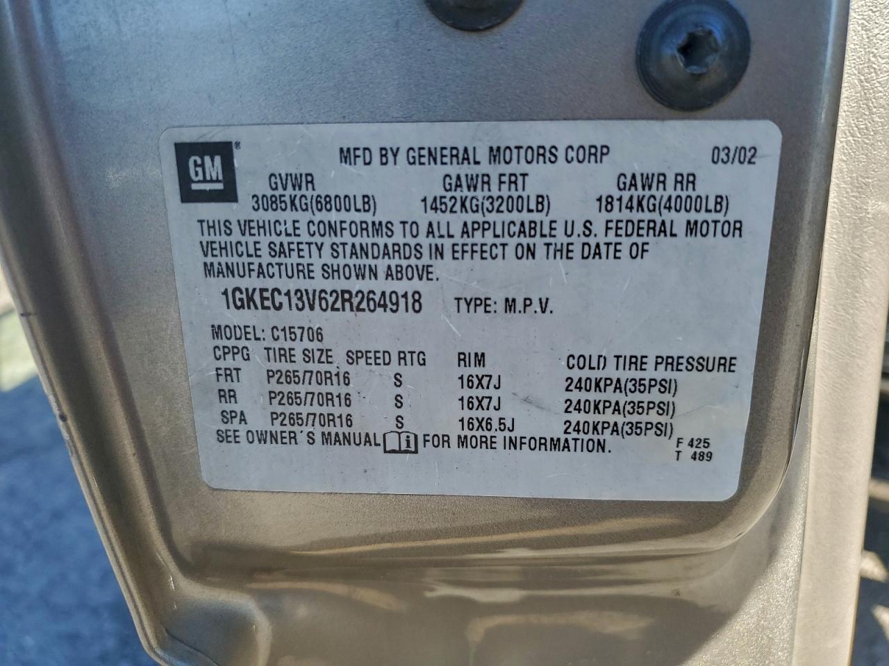 2002 GMC Yukon