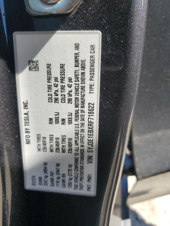 2024 TESLA MODEL 3