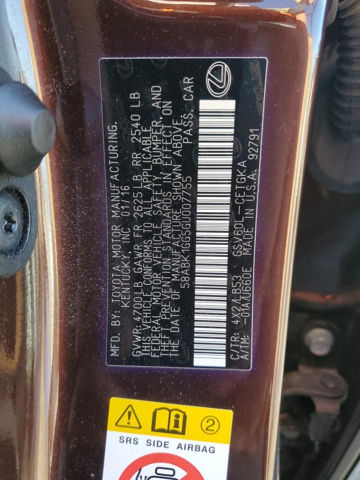 2016 LEXUS ES 350
