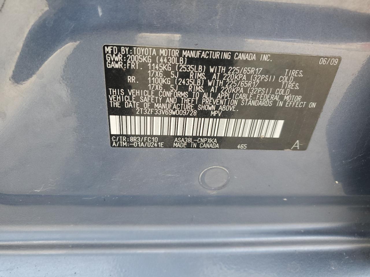 2009 TOYOTA RAV4