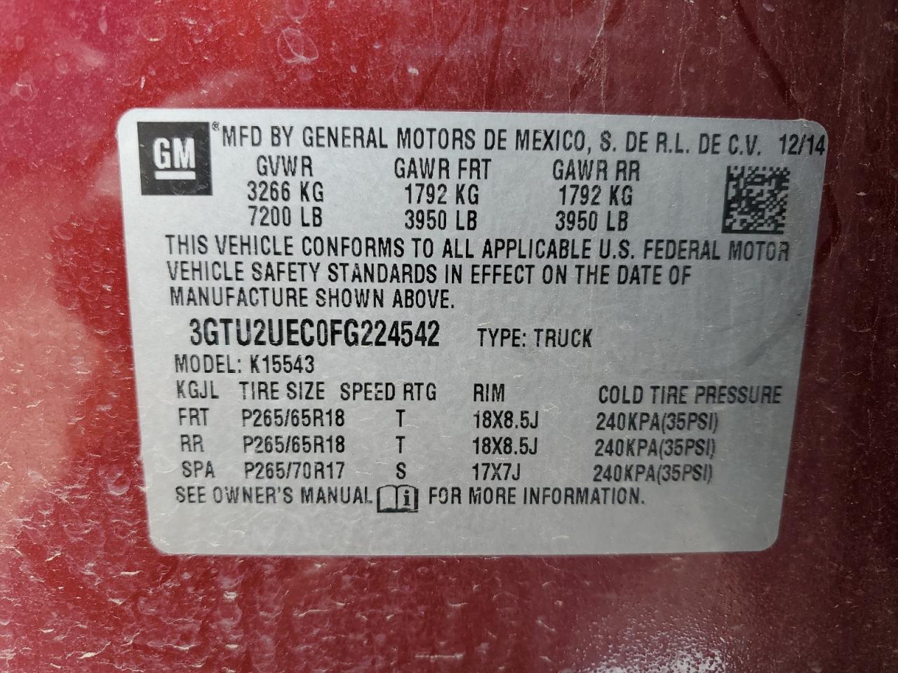 2015 GMC Sierra
