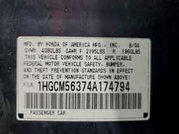 2004 HONDA ACCORD