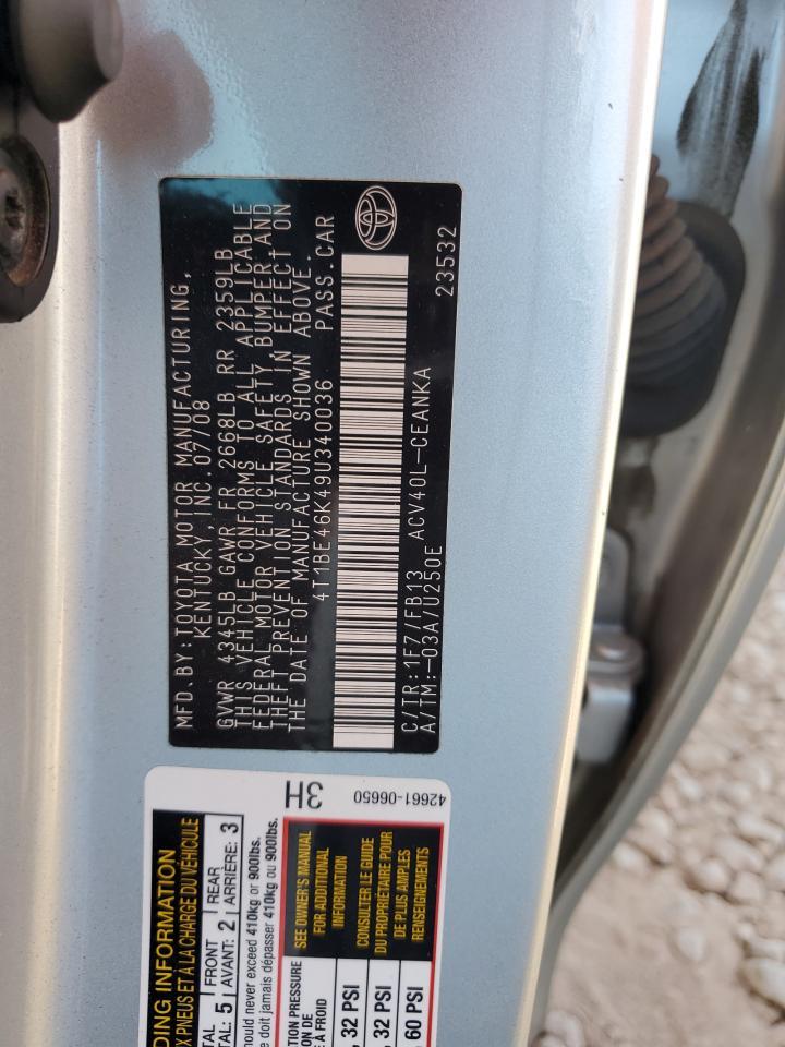 2009 TOYOTA CAMRY