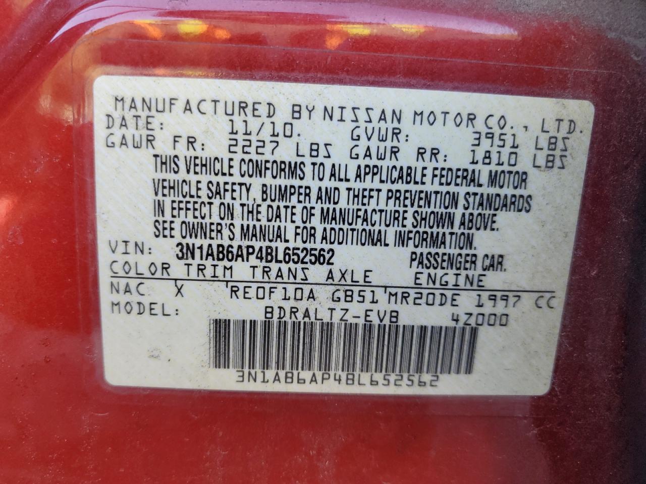 2011 NISSAN SENTRA