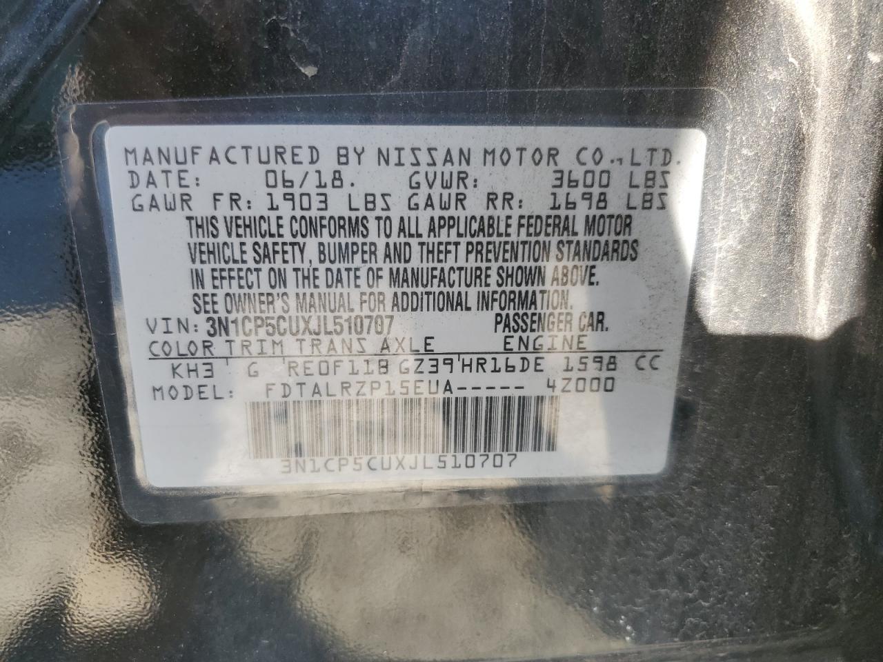 2018 NISSAN KICKS
