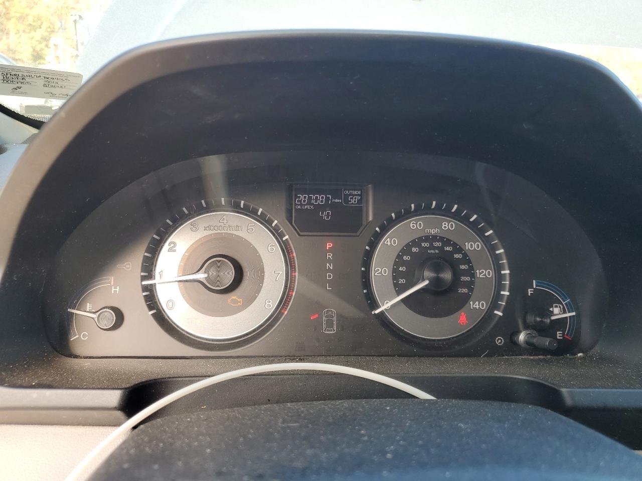2012 HONDA ODYSSEY