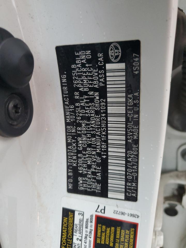 2017 TOYOTA CAMRY