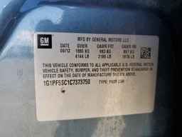 2012 CHEVROLET CRUZE