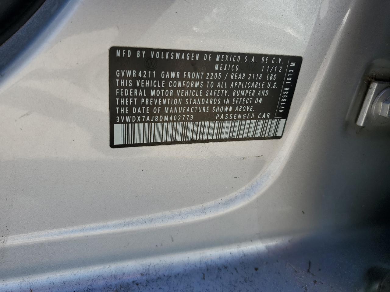 2013 VOLKSWAGEN JETTA