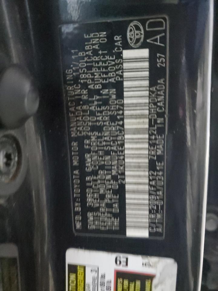 2011 TOYOTA COROLLA