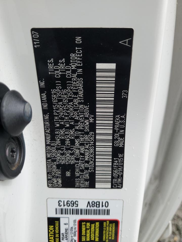2008 TOYOTA SIENNA
