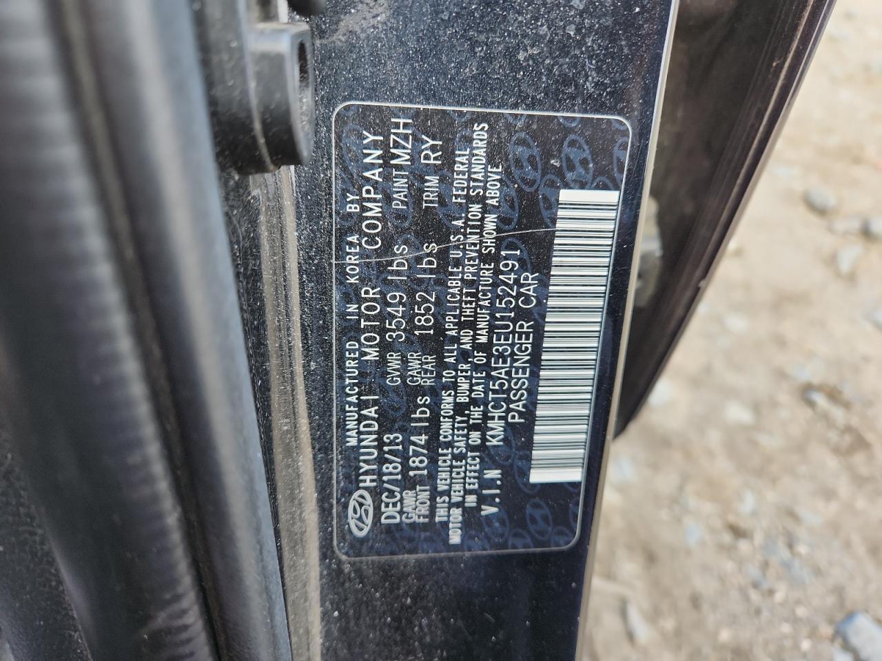 2014 HYUNDAI ACCENT
