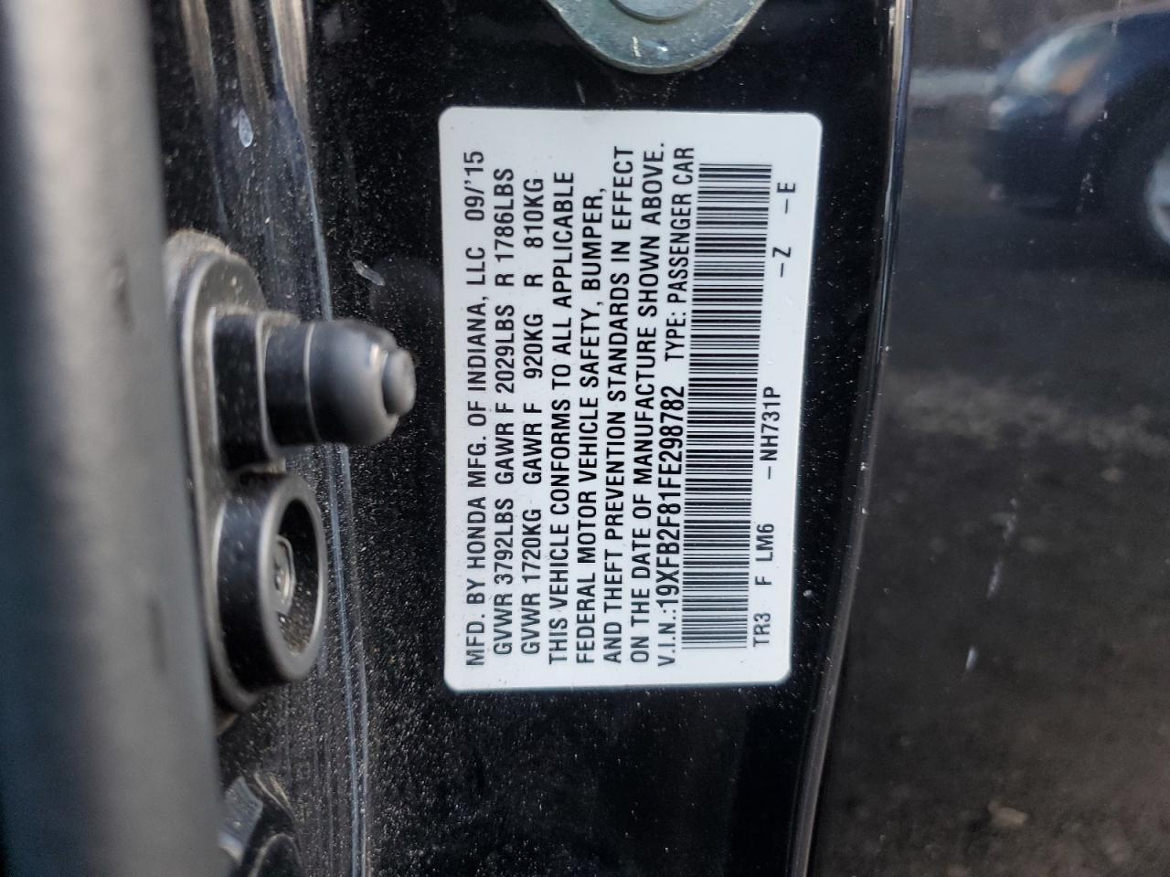 2015 HONDA CIVIC