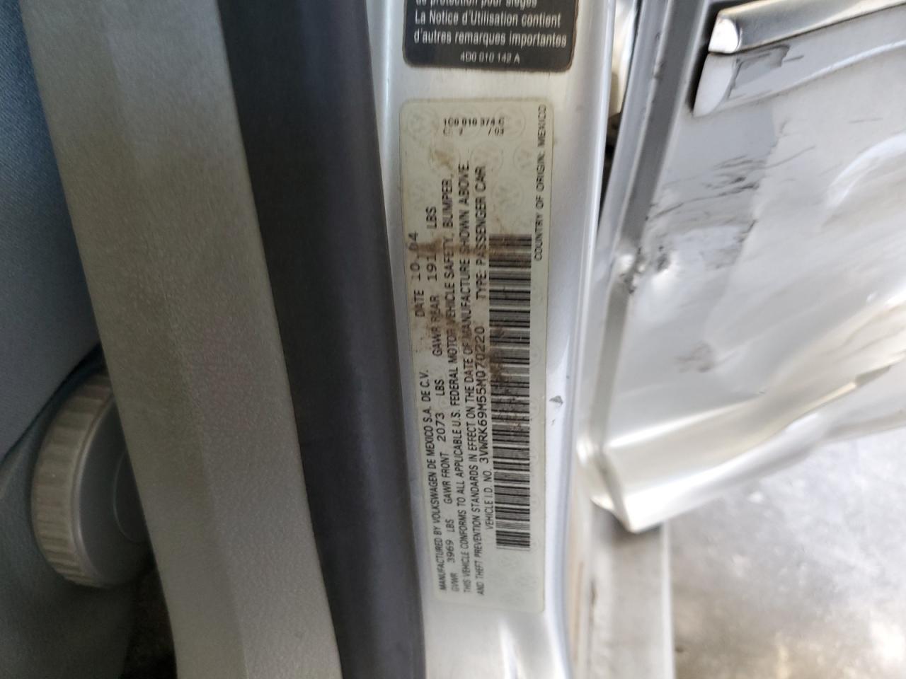 2005 VOLKSWAGEN JETTA
