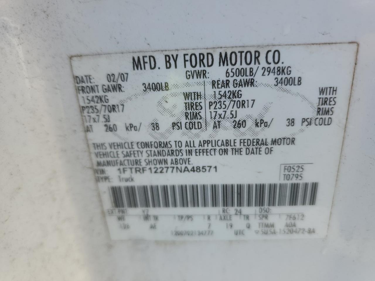 2007 FORD F-150