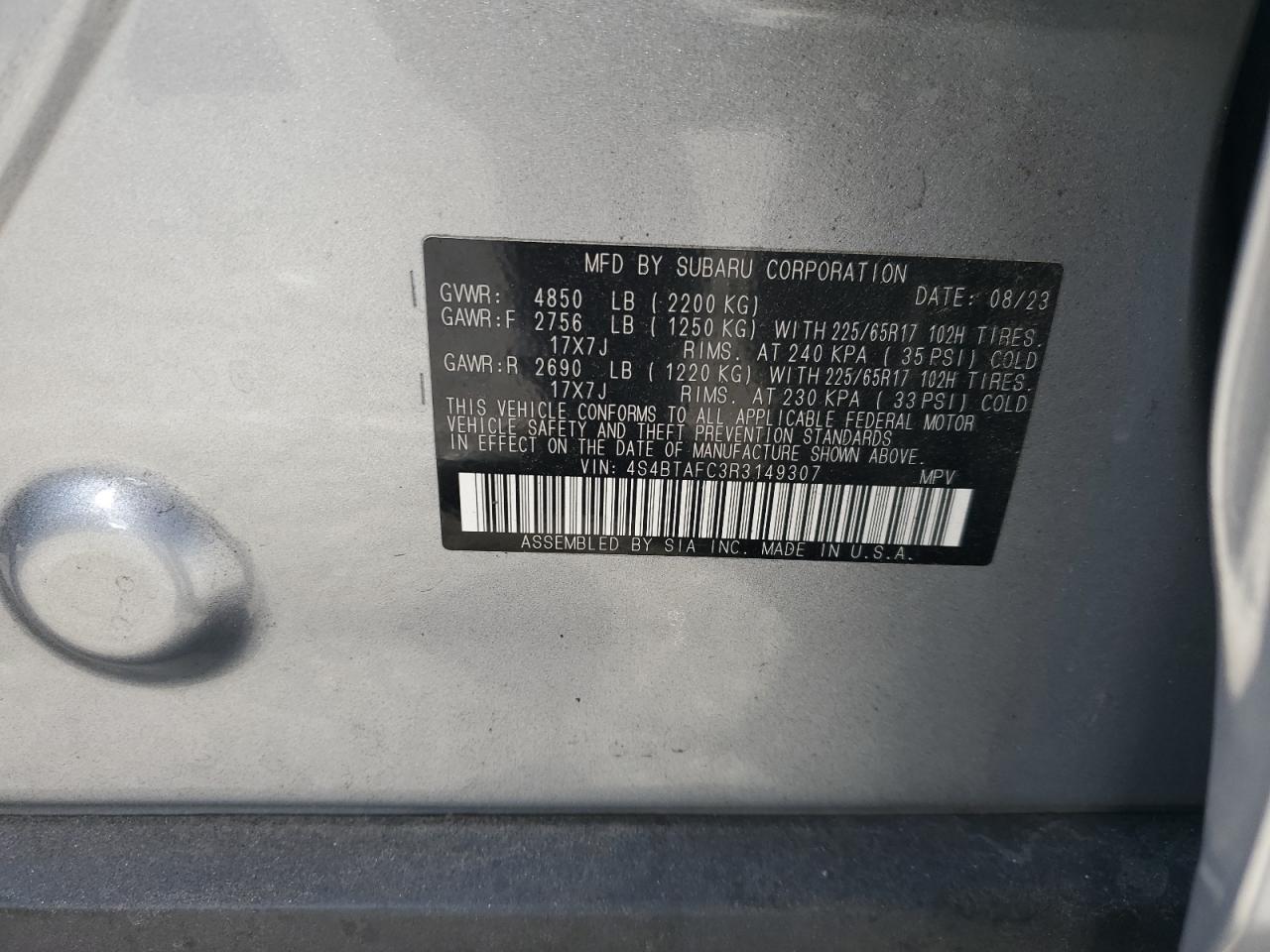 2024 SUBARU Outback