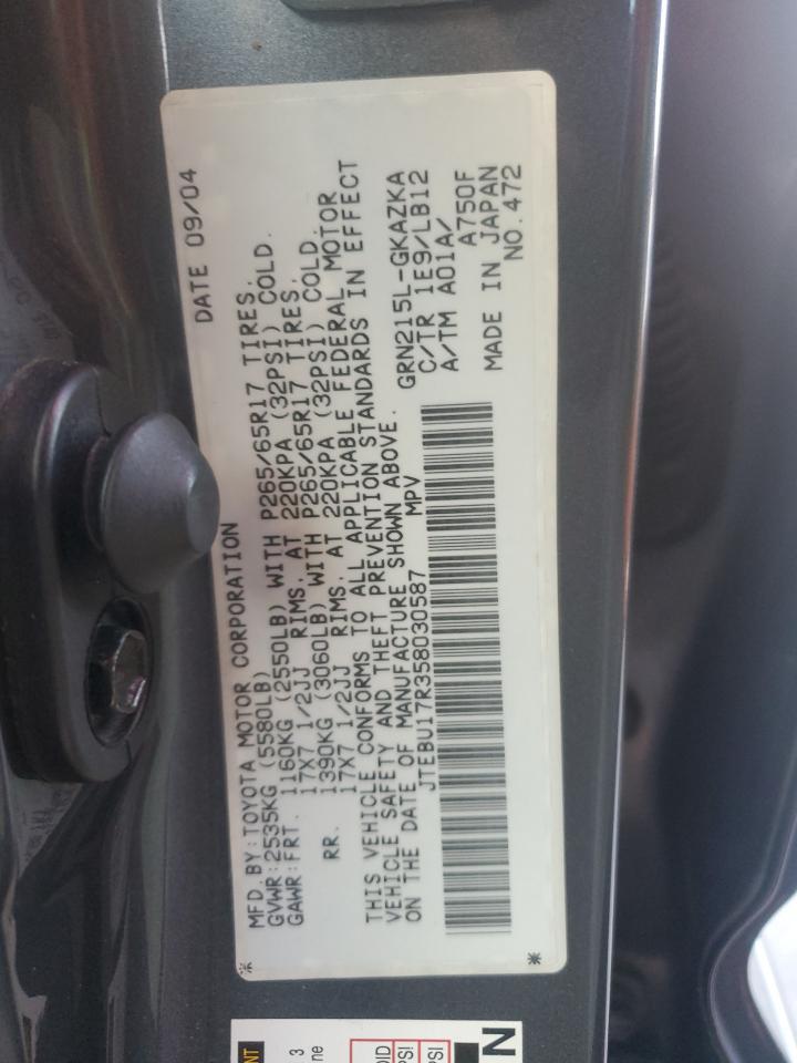 2005 TOYOTA 4Runner