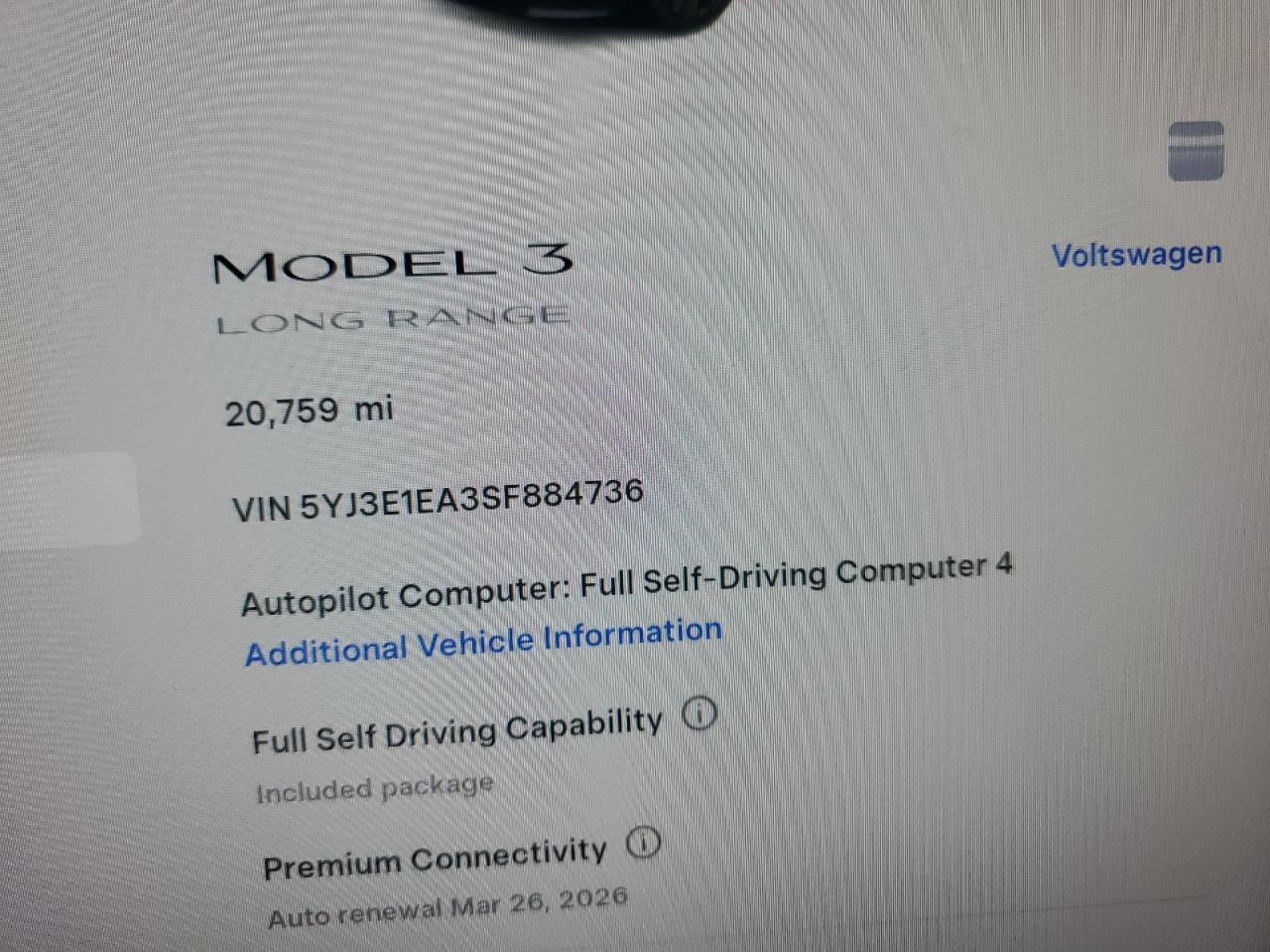 2025 TESLA MODEL 3