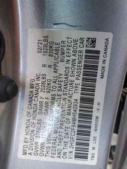 2021 HONDA CIVIC