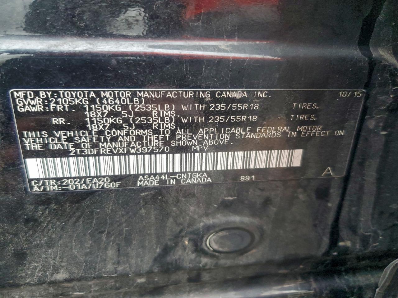 2015 TOYOTA RAV4