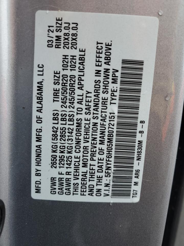 2021 HONDA PILOT