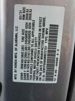 2021 HONDA PILOT