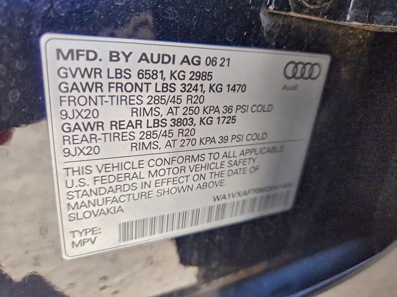 2021 AUDI Q7
