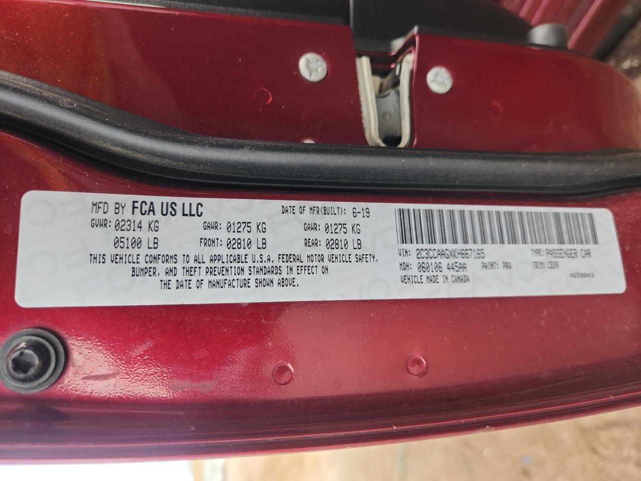 2019 CHRYSLER 300