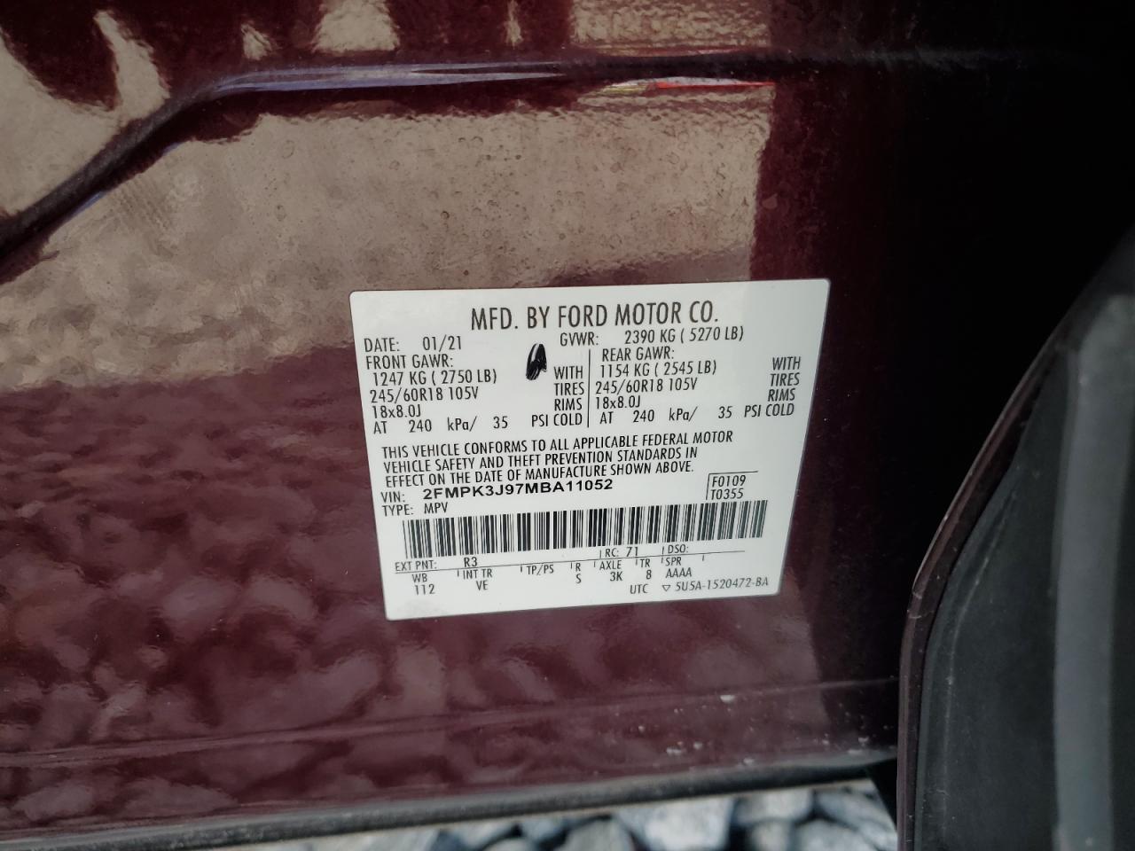 2021 FORD EDGE