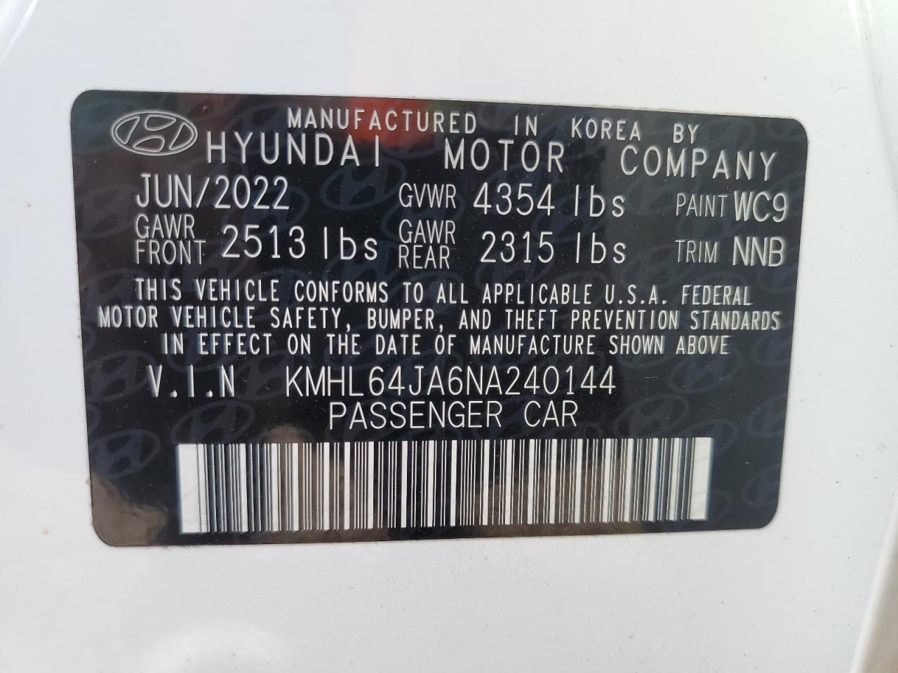 2022 HYUNDAI SONATA
