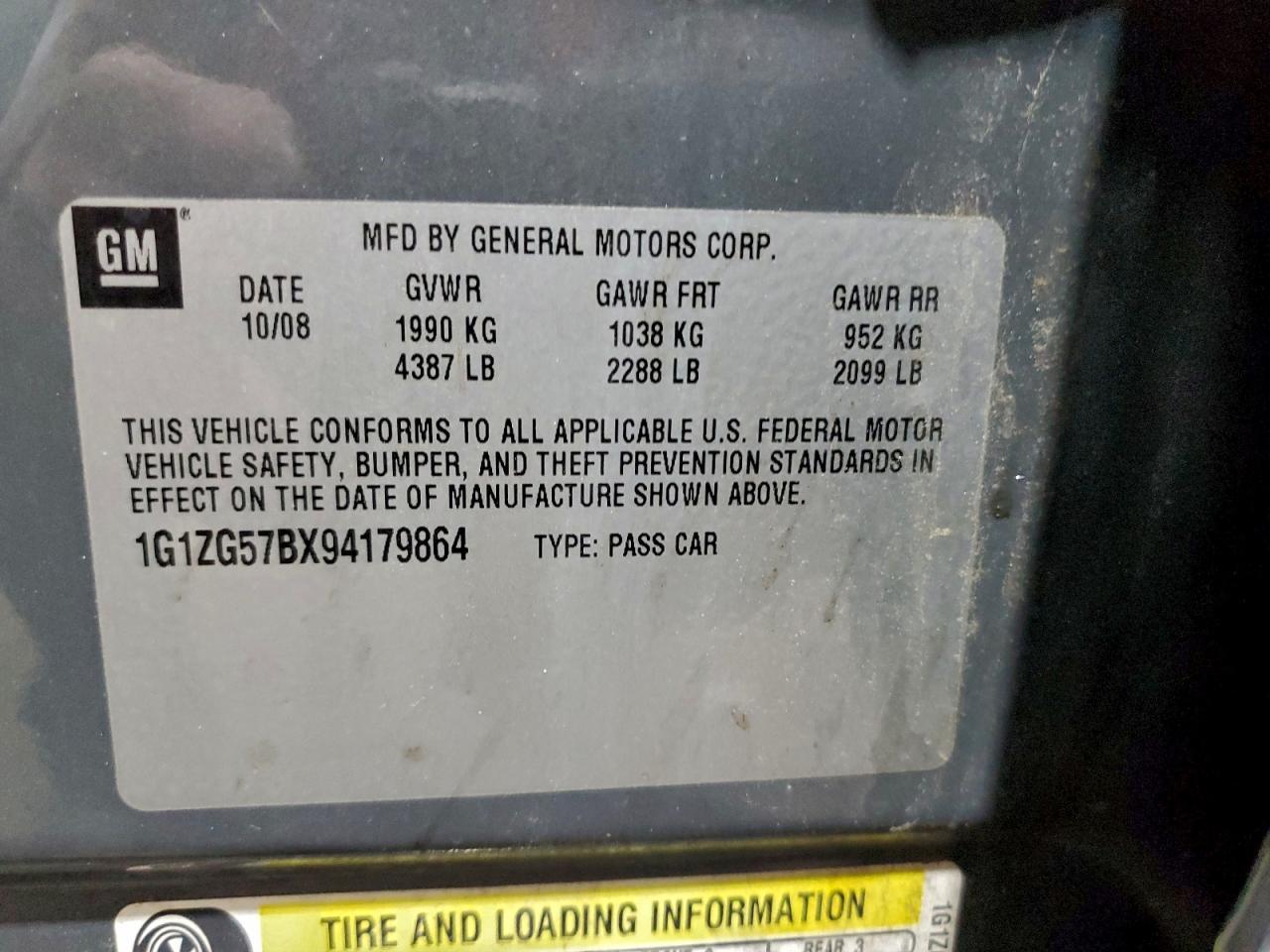 2009 CHEVROLET MALIBU