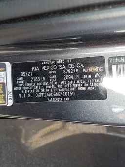 2022 KIA FORTE
