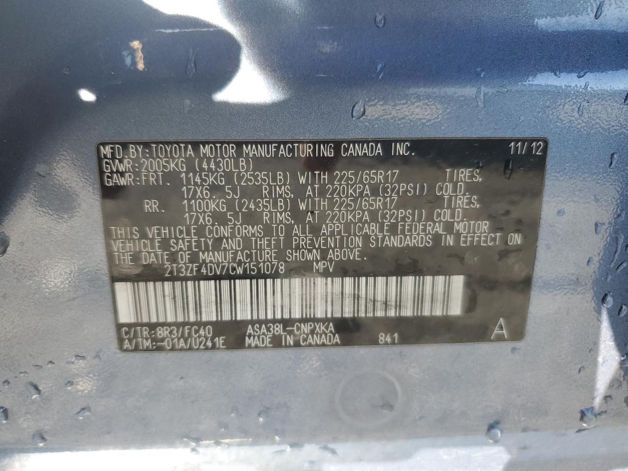 2012 TOYOTA RAV4