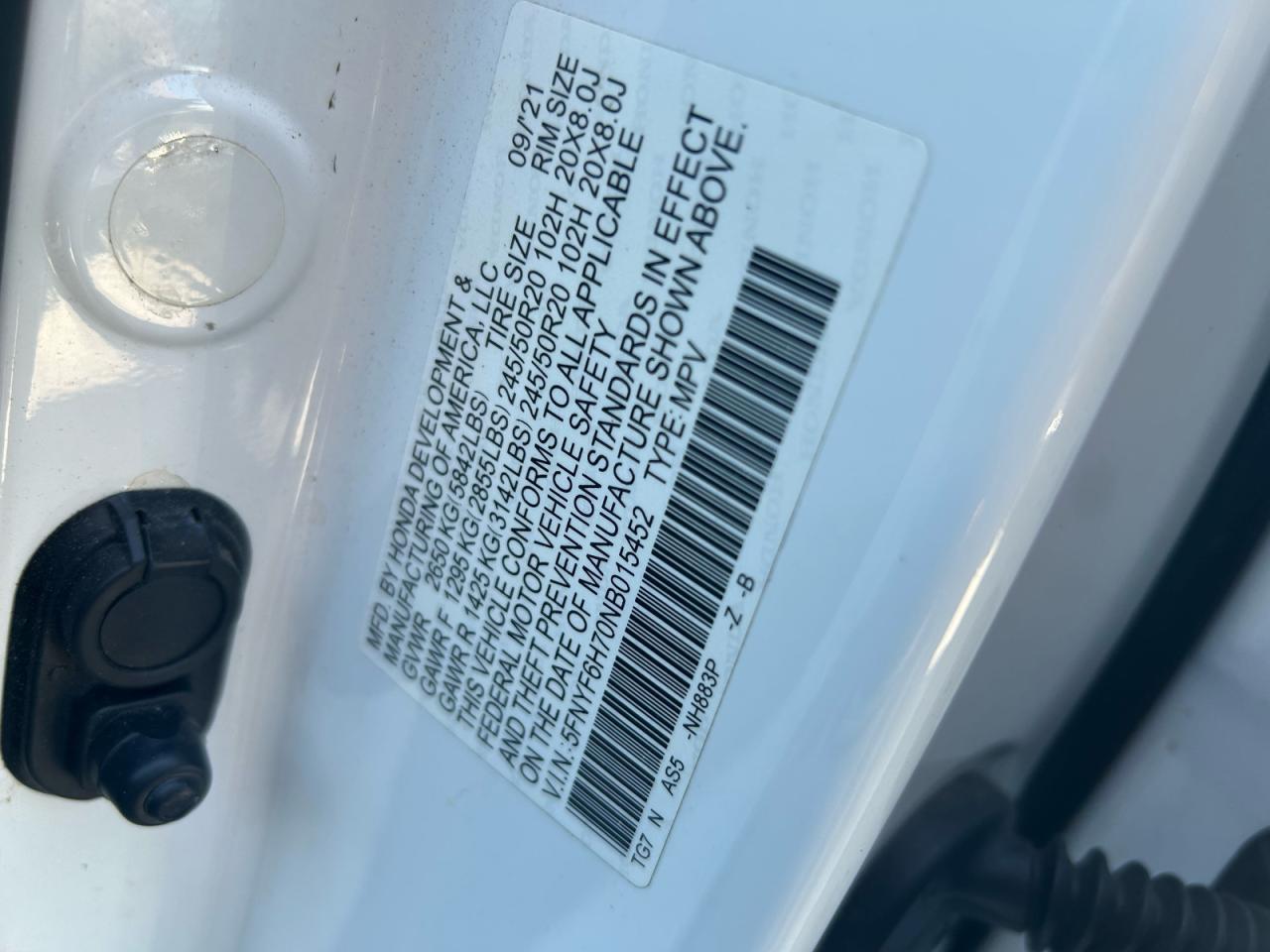 2022 HONDA PILOT