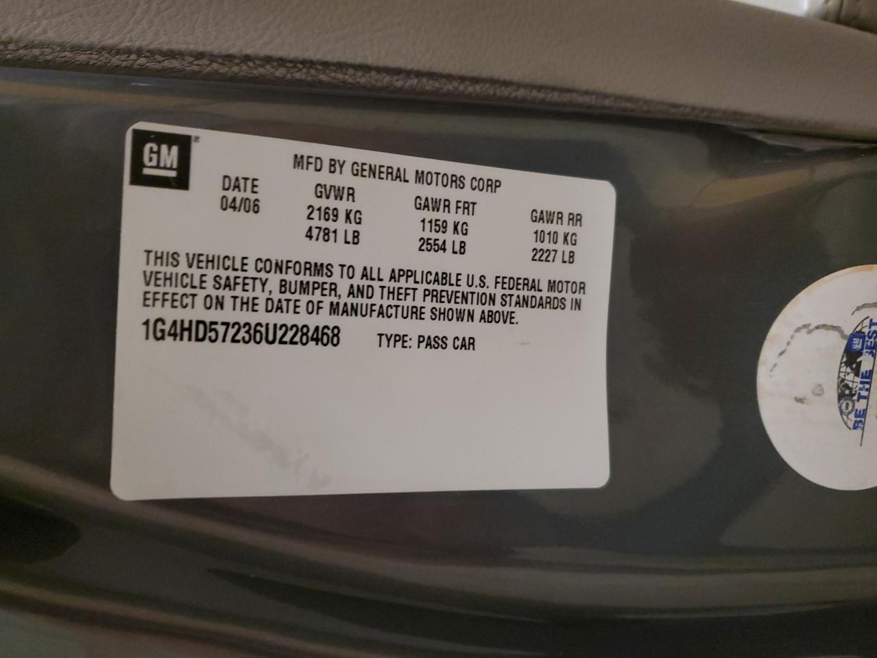 2006 BUICK Lucerne