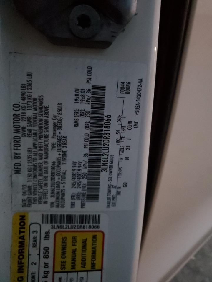 2013 LINCOLN MKZ