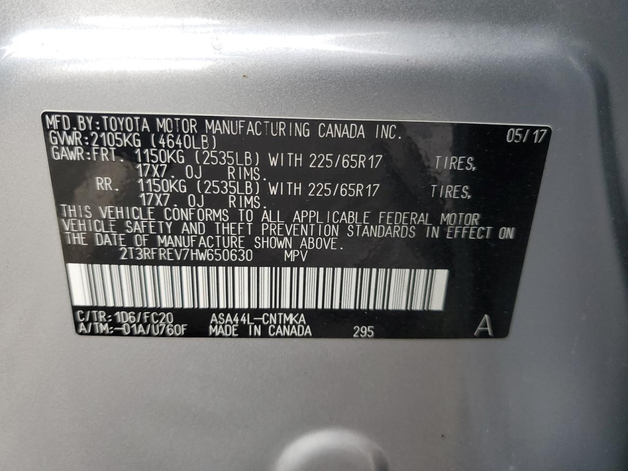 2017 TOYOTA RAV4
