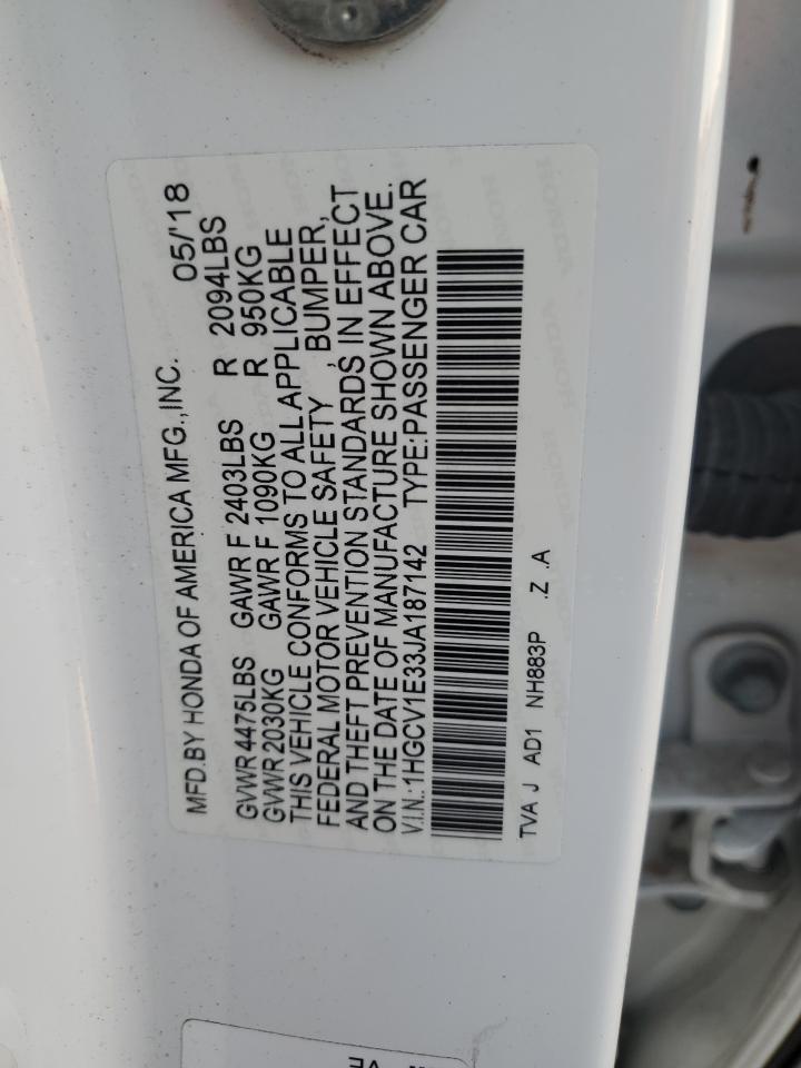 2018 HONDA ACCORD