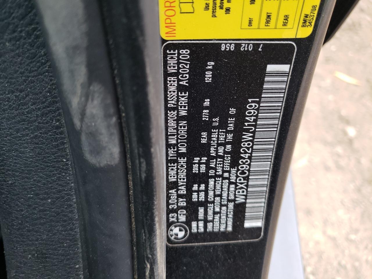 2008 BMW X3